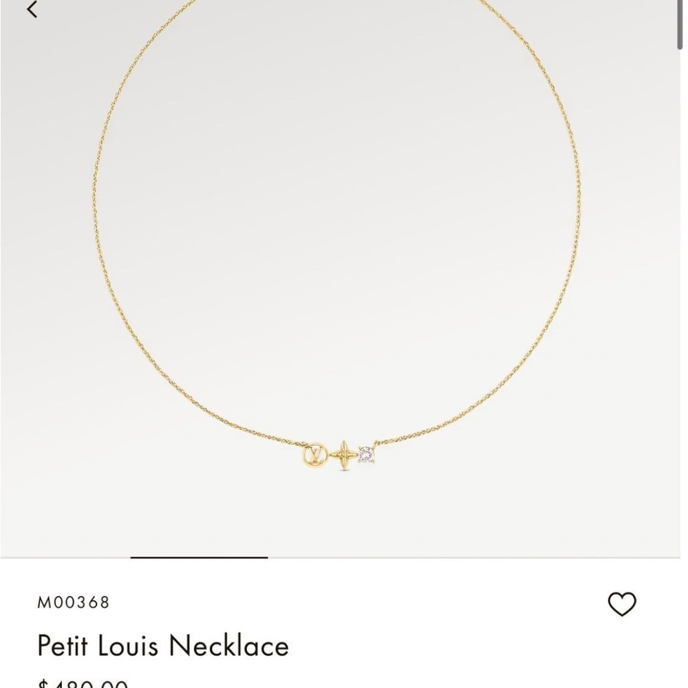 Louis Vuitton Gold Charm Necklace